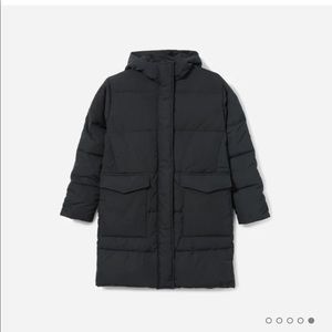 Everlane Renew Long Puffer - Small Black